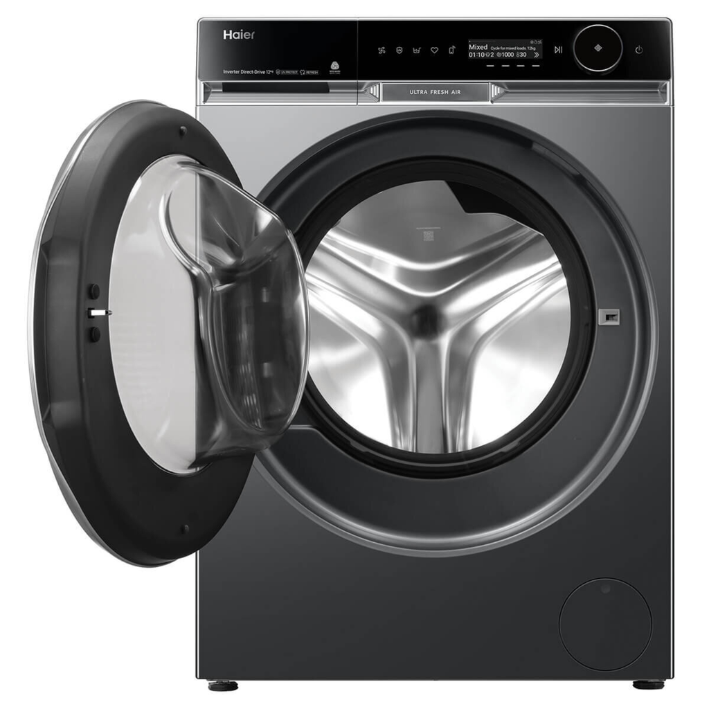 Haier 600 Series 12kg Front Load Washer with UV Protect Dark HWF12PXB1