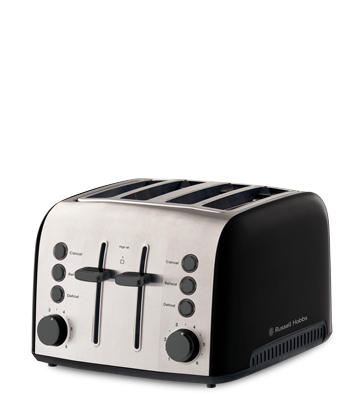 Russell Hobbs Brooklyn 4 Slice Black Toaster RHT94BLK