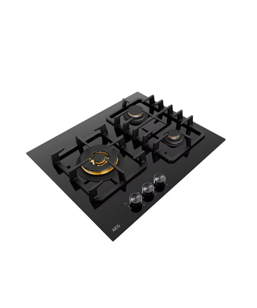 AEG 60cm 3-Burner Gas Cooktop HGC6366BB (T2B)
