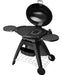 Beefeater Black Big Bugg BB722BA gas barbecue side view open lid highlighting spacious cooking area