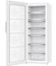 CHiQ 431L vertical hybrid fridge freezer CSH431WL in white, frost-free upright design with switchable fridge or freezer modes, LED digital controls, spacious drawers and shelves, and energy-efficient inverter cooling