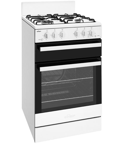 Chef CFG503WCH 54cm Freestanding Natural Gas Stove