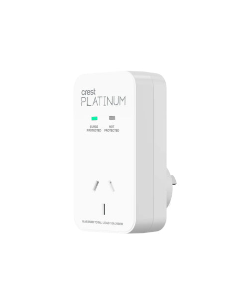 Crest Platinum 1 Socket Surge Protector PWW14473 (RET)