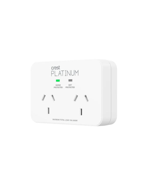 Crest Platinum 2 Socket Surge Protector PWW14474 (RET)