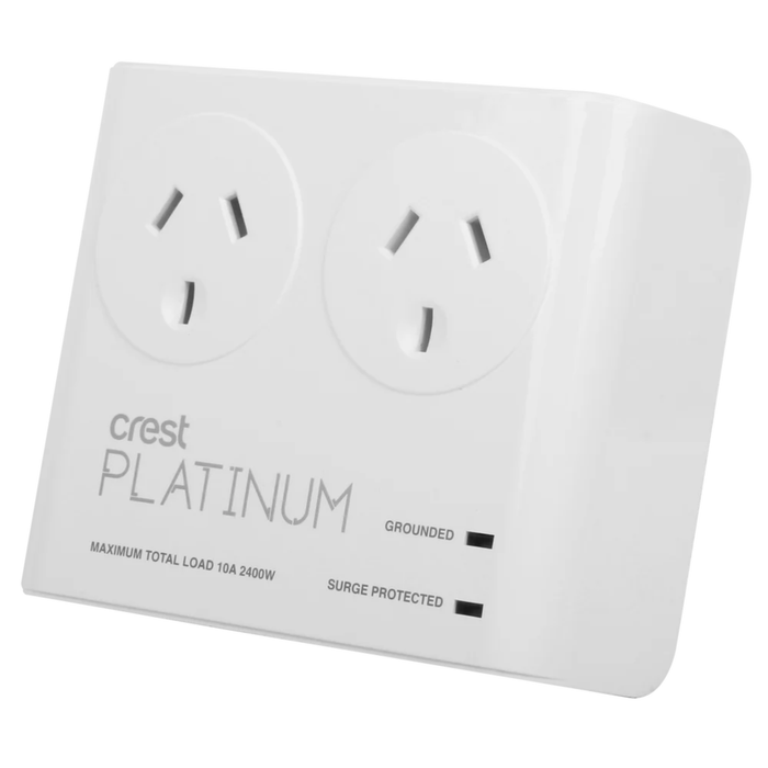 Crest Platinum Surge Protector, 2 Socket PWU02905