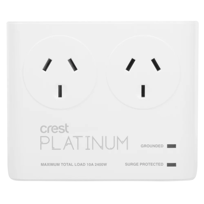 Crest Platinum Surge Protector, 2 Socket PWU02905