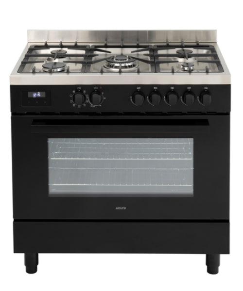 Euro 90cm Freestanding Dual Fuel Stove EO90FSDPBL