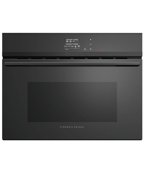 Fisher & Paykel OM60NDBB1 45cm Compact Built-In Combi-Microwave Oven
