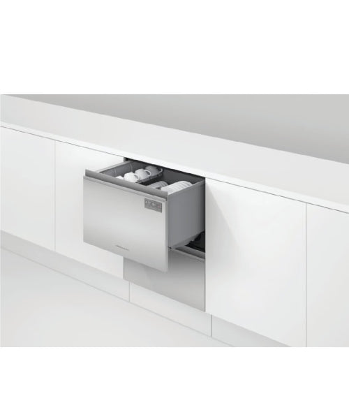 Fisher & Paykel 60cm Built-In Double Dishdrawer Dishwasher DD60D2NX9 (NAT)