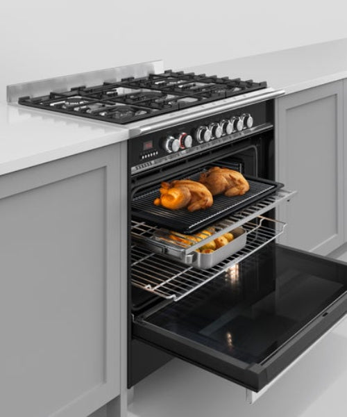 Fisher & Paykel 90cm Freestanding Dual Fuel Stove OR90SCG4B1 (BNE)