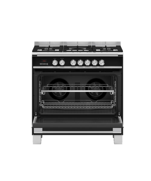 Fisher & Paykel 90cm Freestanding Dual Fuel Stove OR90SCG4B1 (BNE)