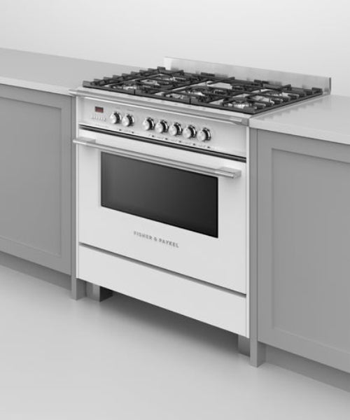 Fisher & Paykel 90cm Freestanding Dual Fuel Stove OR90SCG4W1 (NAT)