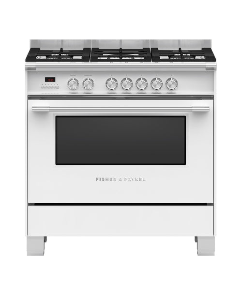 Fisher & Paykel 90cm Freestanding Dual Fuel Stove OR90SCG4W1 (NAT)