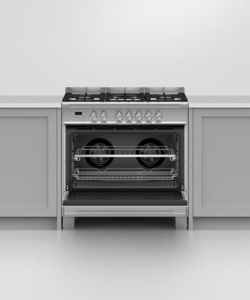 Fisher & Paykel 90cm Freestanding Dual Fuel Stove OR90SCG4X1 (NAT)
