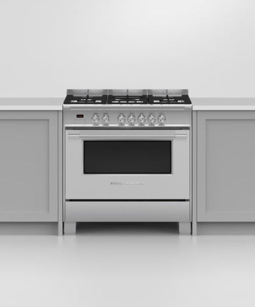Fisher & Paykel 90cm Freestanding Dual Fuel Stove OR90SCG4X1 (NAT)