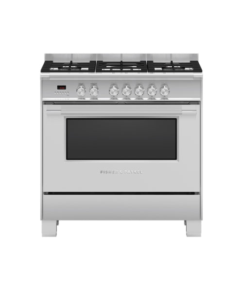 Fisher & Paykel 90cm Freestanding Dual Fuel Stove OR90SCG4X1 (NAT)