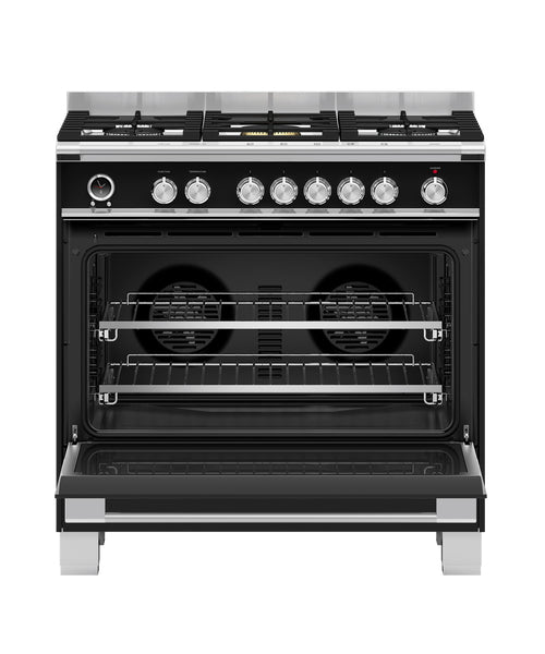 Fisher & Paykel 90cm Freestanding Dual Fuel Stove OR90SCG6B1 (NAT)