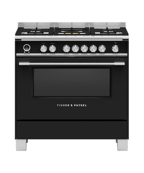 Fisher & Paykel 90cm Freestanding Dual Fuel Stove OR90SCG6B1 (NAT)