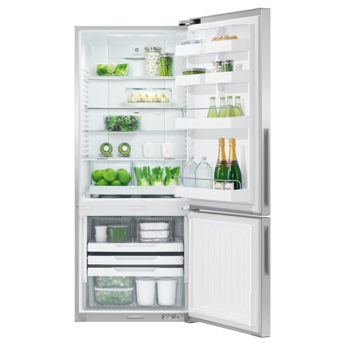 Fisher & Paykel 442L Bottom Mount Refrigerator Stainless Steel RF442BRPX6