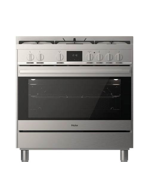 Haier 90cm Dual Fuel Freestanding Stove HOR90S8MSX2 (CTN)