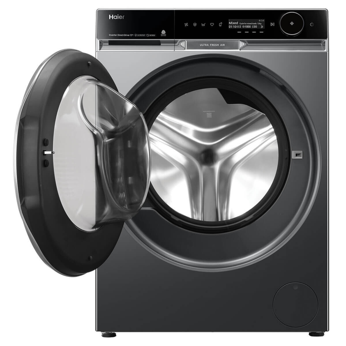 Haier 600 Series 12kg Front Load Washer with UV Protect Dark HWF12PXB1