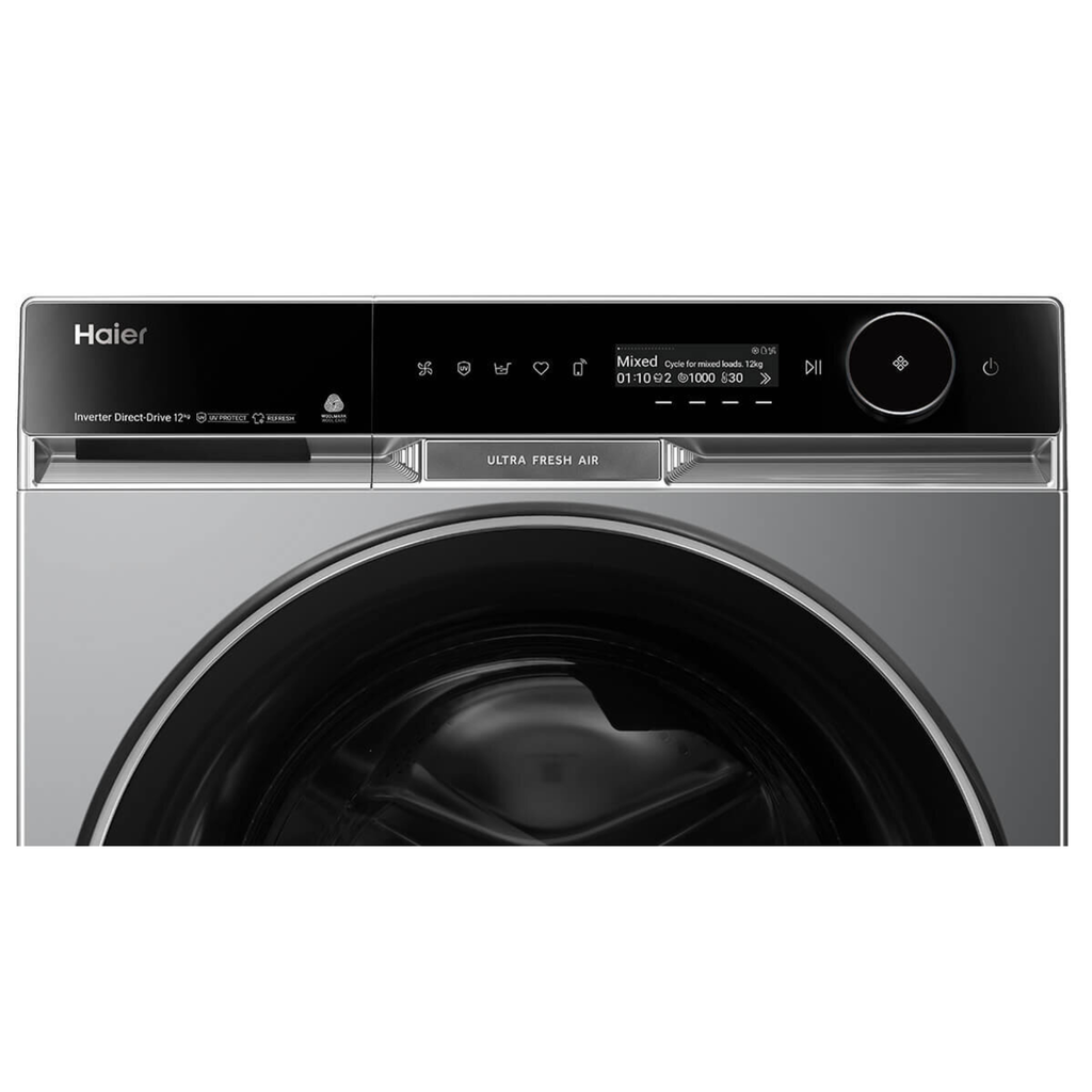 Haier 600 Series 12kg Front Load Washer with UV Protect Dark HWF12PXB1