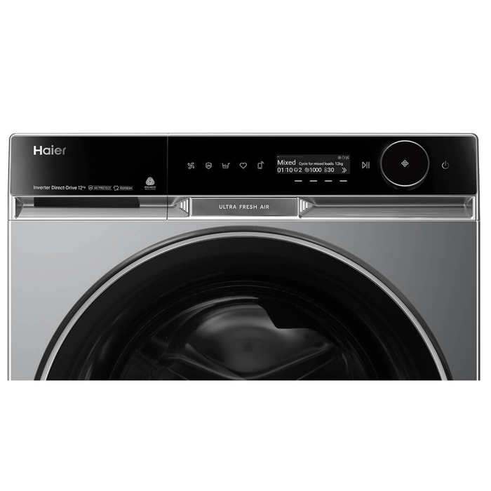 Haier 600 Series 12kg Front Load Washer with UV Protect Dark HWF12PXB1