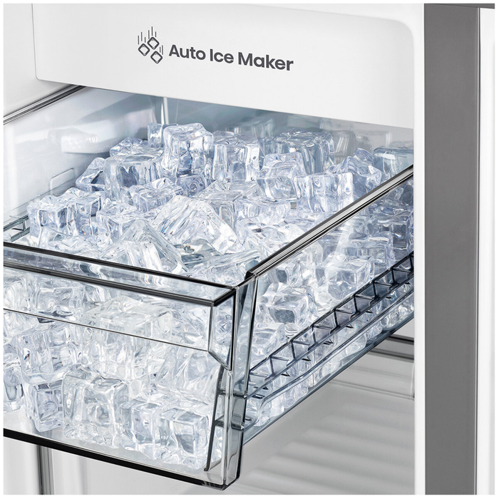 Hisense 483L French Door Fridge Black Steel with Non-Plumbed Ice and Water Dispenser HRCD483TBW