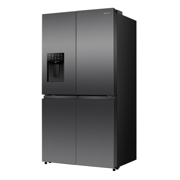 Hisense 640L PureFlat French Door Refrigerator Dark Stainless Steel HRCD640TBW