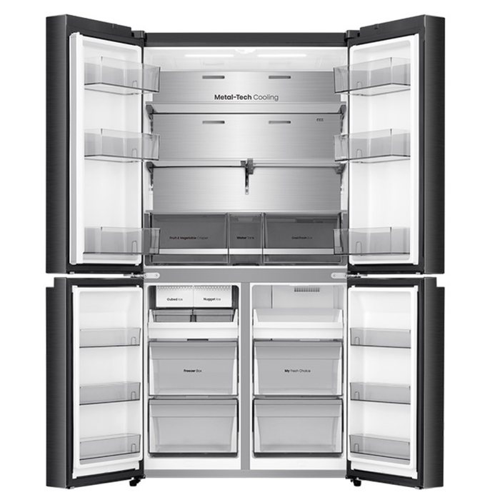 Hisense 640L PureFlat French Door Refrigerator Dark Stainless Steel HRCD640TBW