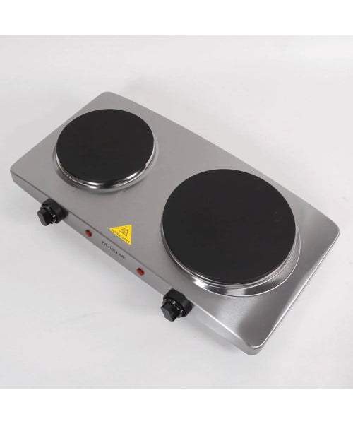Maxim 2400W Twin Portable Electric Hotplate MHP2 (RSB)