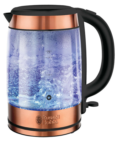 Russell Hobbs RHK172 Brooklyn Glass Kettle - Copper