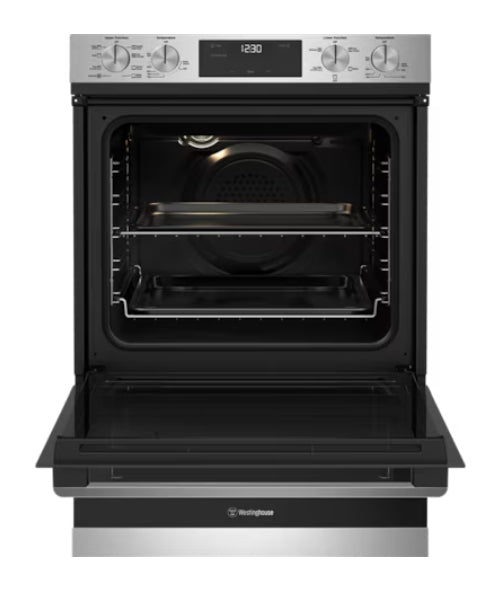 Westinghouse 60cm Built-In Electric Double Oven WVE6525SD (T2B)
