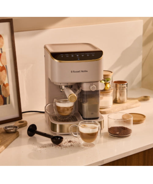 Russell Hobbs Café Genie Auto Espresso Machine Stone RHCM2876 (RET)