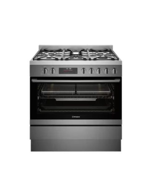 Westinghouse 90cm Freestanding Dual Fuel Pyrolytic Stove WFEP9717DD (T2A)