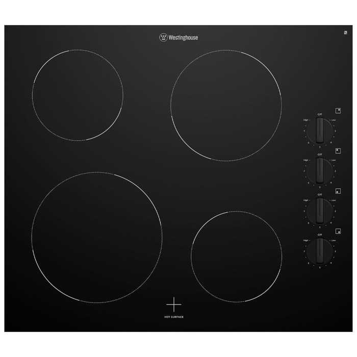 Westinghouse 60cm Electric Cooktop WHC642BC