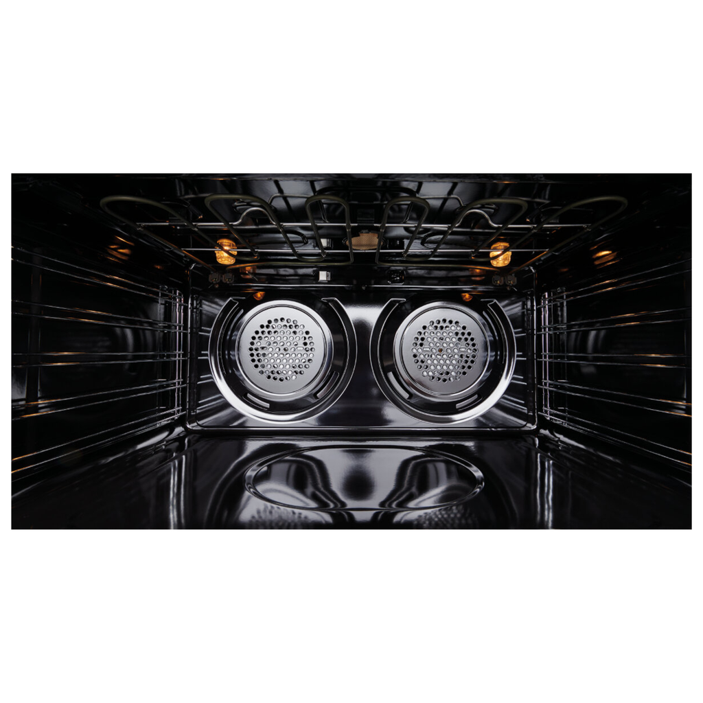 Westinghouse 90cm Dual Fuel Pyrolytic Freestanding Cooker with SteamBake Dark Stainless Steel WFEP9717DD