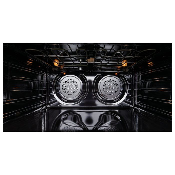 Westinghouse 90cm Dual Fuel Pyrolytic Freestanding Cooker with SteamBake Dark Stainless Steel WFEP9717DD