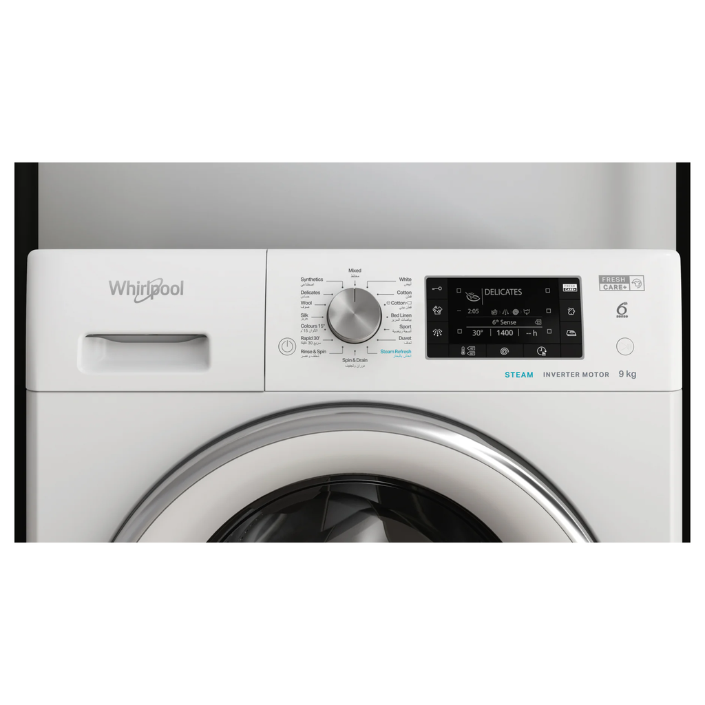 Whirlpool FreshCare+ 9kg Front Load Washing Machine FDLR90250
