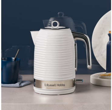 Russell Hobbs Inspire Kettle  White kettle, Kettle, Electric kettle