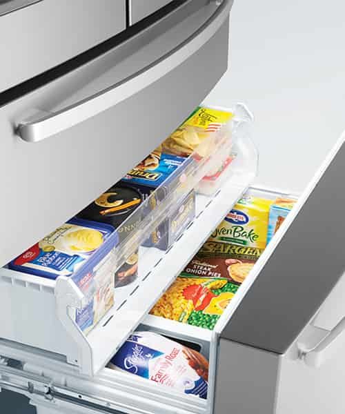 Freezer & Middle Compartments