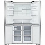 Fisher-&-Paykel-538L-Quad-Door-Frost-Free-Refrigerator—Stainless-Steel-RF605QDUVX2-Open