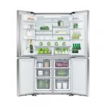 Fisher-&-Paykel-538L-Quad-Door-Refrigerator—Stainless-Steel-RF605QNUVX1-Fridge-Open-img3
