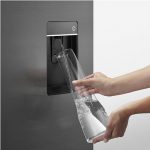 Fisher-&-Paykel-690L-Quad-Door-Refrigerator—Matte-Black-Glass-RF730QZUVB1-Water