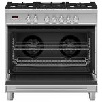 Fisher-&-Paykel-OR90SCG1X1-90cm-Freestanding-Dual-Fuel-Oven-Stove-OPEN
