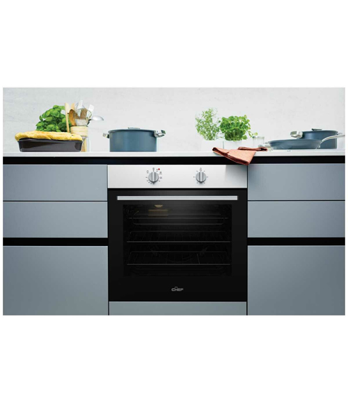Chef-CVE612WB-60cm-Built-In-Electric-Oven-Display