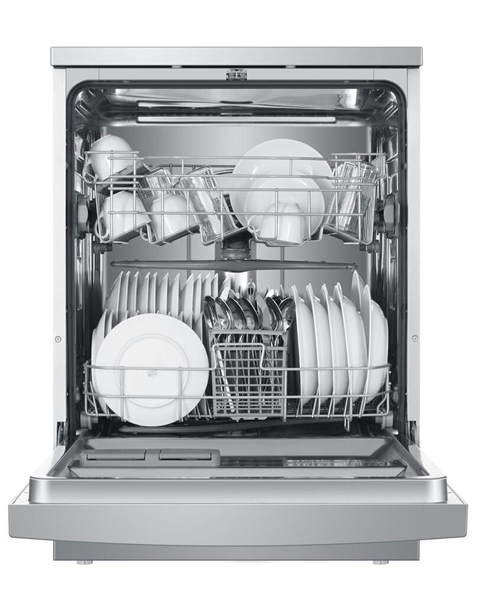 Haier-HDW13V1S1-60cm-Freestanding-Dishwasher-Open-2