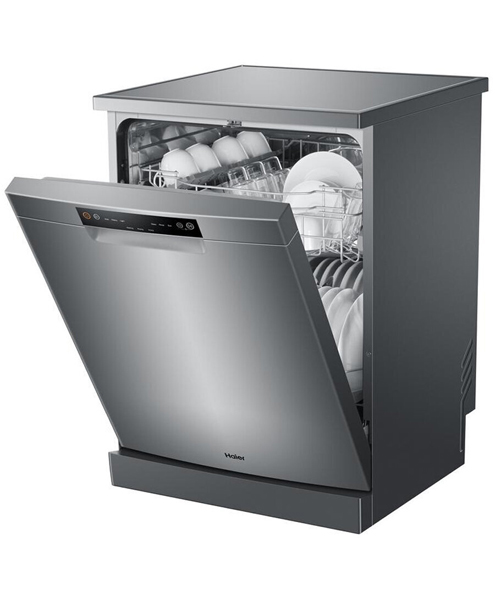 Haier-HDW13V1S1-60cm-Freestanding-Dishwasher-Side