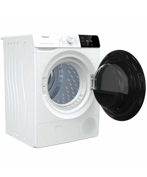 HISENSE-HDGE80H-8KG-Heat-Pump-Clothes-Dryer-Open