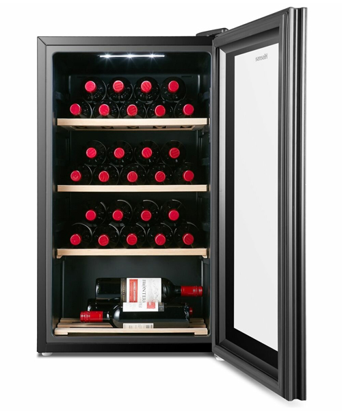 HISENSE-HRWC30-30-Bottle-Wine-Fridge-Open-Display